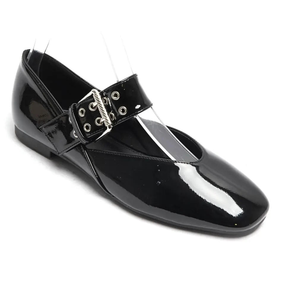 Sandrine ballerina sko 6689 – sort — produktfoto