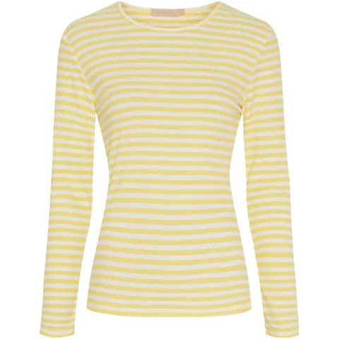 Marta du Château langærmet T-Shirt MdcJosiane 49066 – Giallo/Greggio — produktfoto