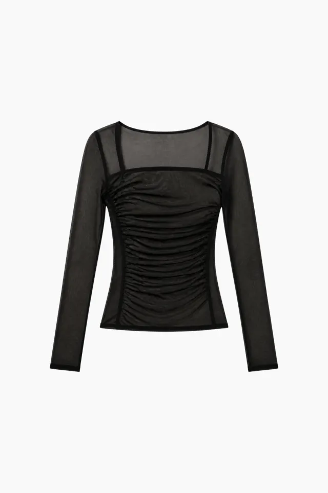 Woodbird WBNao Mesh Top – sort — produktfoto