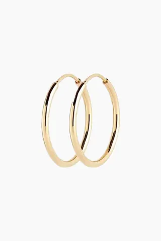 Maria Black Senorita 20 Hoop – Goldplated Silver — produktfoto
