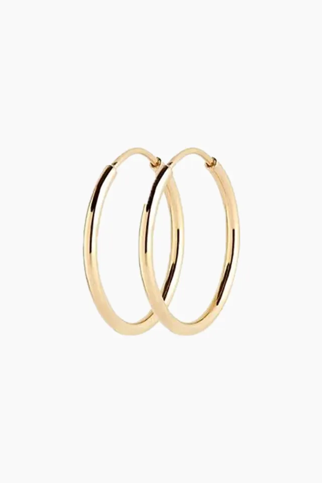 Maria Black Senorita 20 Hoop – Goldplated Silver — produktfoto