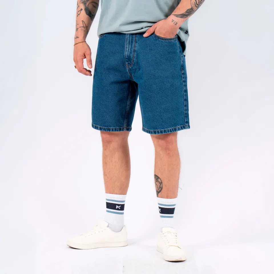 Marcus MAjustin 2239 denim shorts – Blå — produktfoto