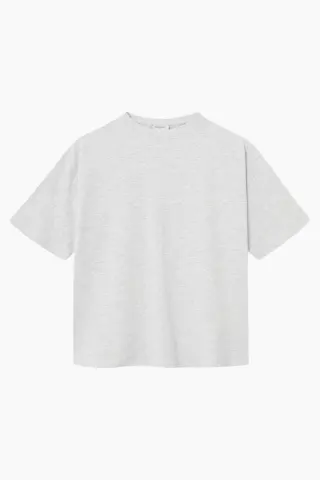 bareen Box Fit T-Shirt – Cloudy Grey — produktfoto