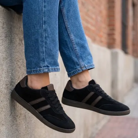 Briar sneakers A-108 – Black/Brown — produktfoto