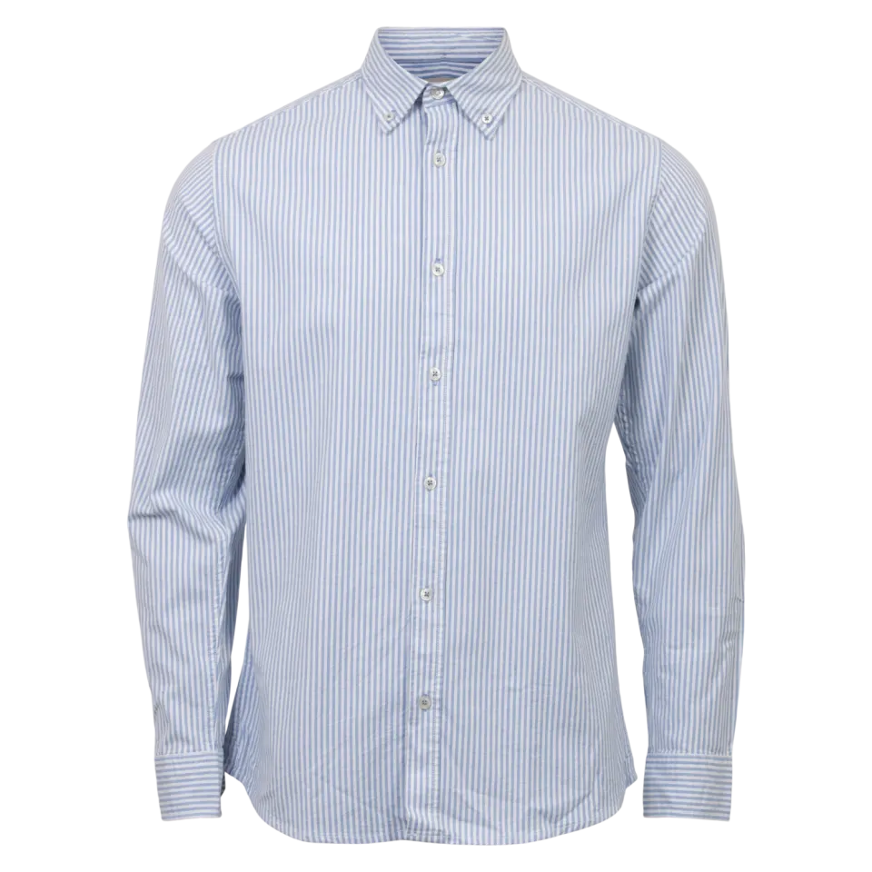 Marcus MAjade Stripe Shirt LS Noos – Blå — produktfoto