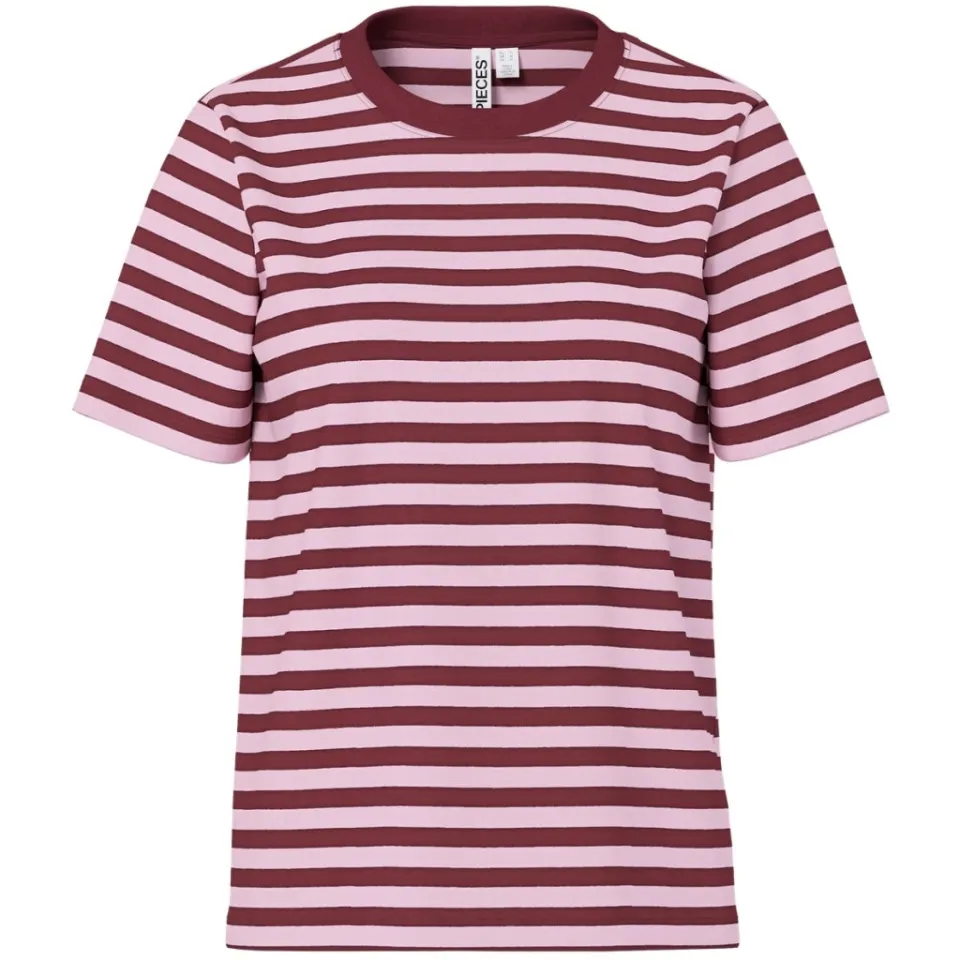 Pieces T-Shirts PCRia – Tawny Port ROSEATE SPOONBILL — produktfoto