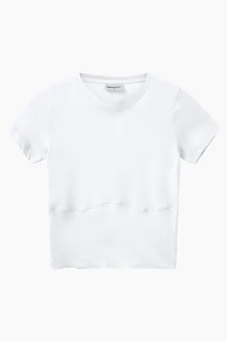 H2O Fagerholt Sophia Cropped Tee – hvid — produktfoto