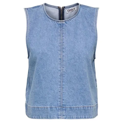 ONLY top Onldorsi – Light Blue Denim — produktfoto