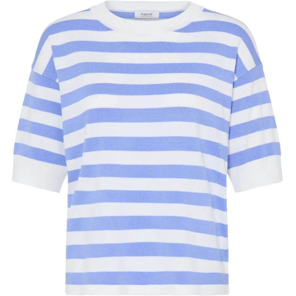 b.young t-shirt Bymmorla – Della Robbia Blue Stripe — produktfoto