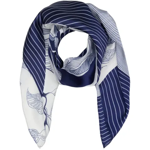 Marta du Château tørklæde MdcJuline FA-Scarf – Blue31321-2 — produktfoto