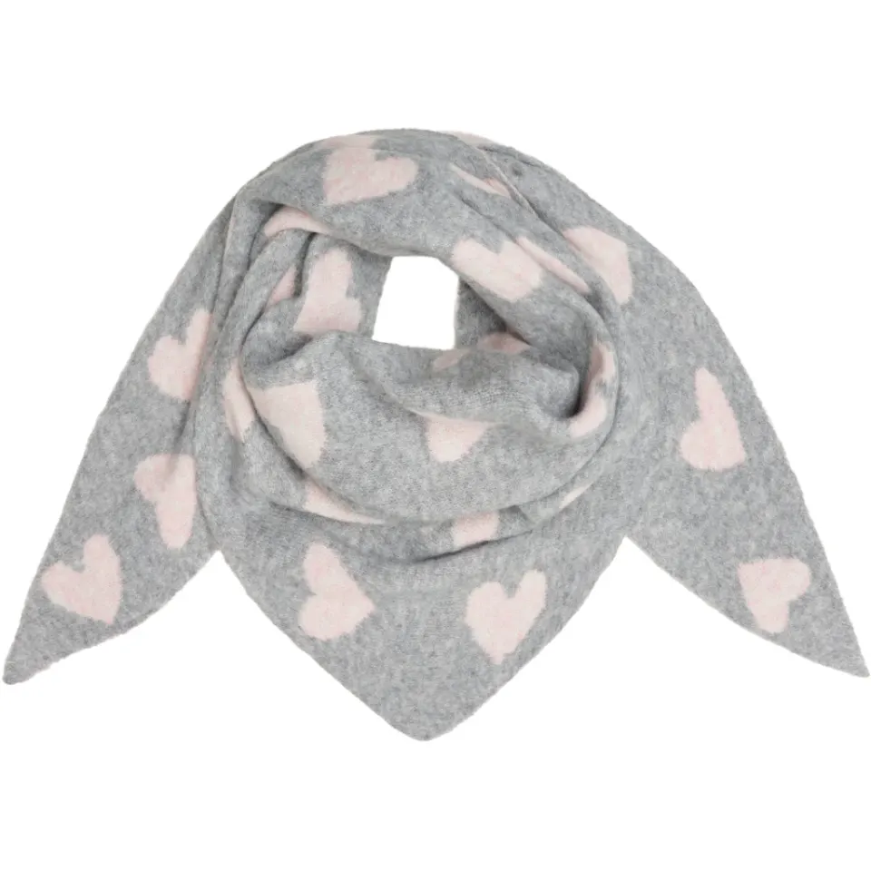 Marta du Château tørklæde MdcToppy BA-2868 – Grey/Pink — produktfoto
