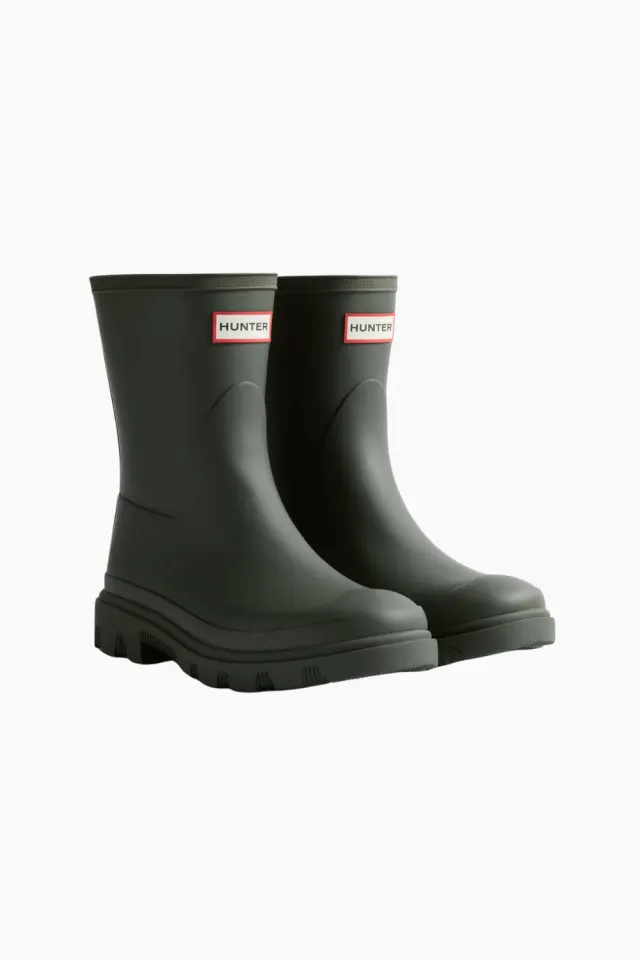 Hunter Unisex Downpour Short Boot – Dark Olive — produktfoto