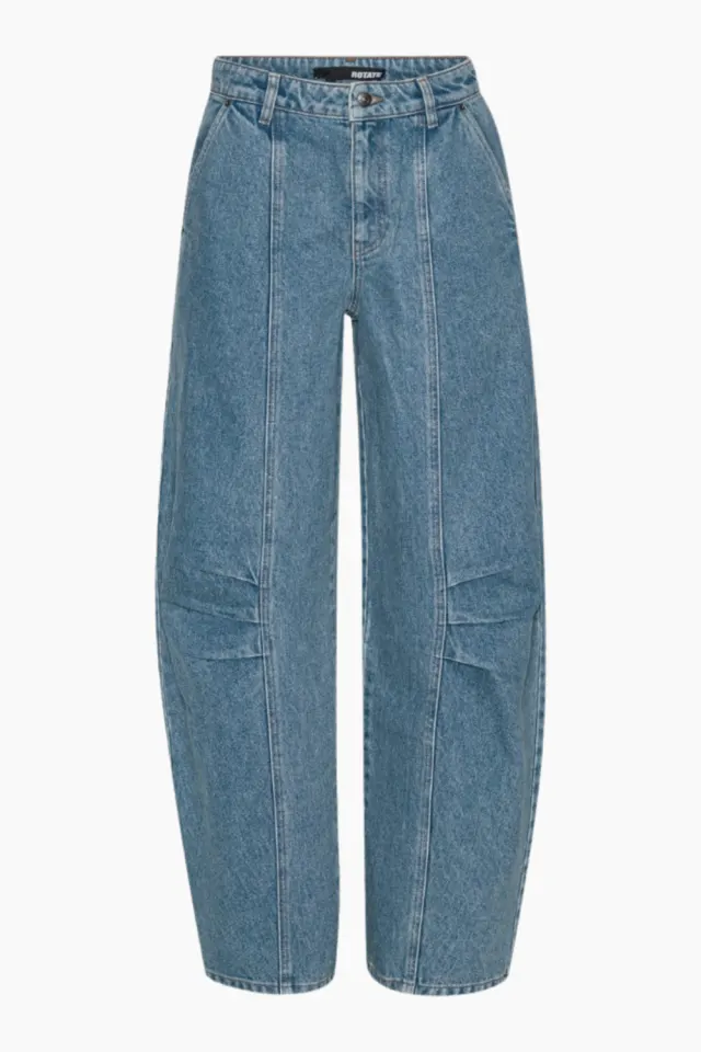 Rotate Cargo Denim Pants – Vintage Blue Denim — produktfoto