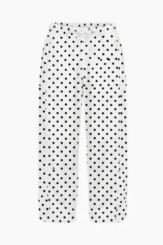 byQNTS Ankers Balloon Pants – White/Polka Dots — produktfoto