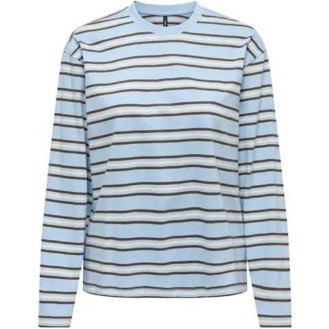 ONLY bluse Onlmay – Soft Chambray Chocolate martini+birch — produktfoto