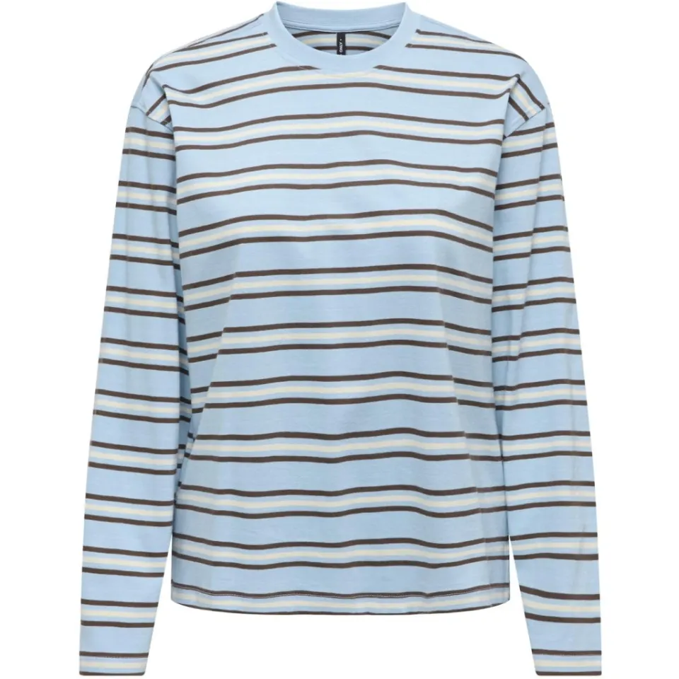 ONLY bluse Onlmay – Soft Chambray Chocolate martini+birch — produktfoto