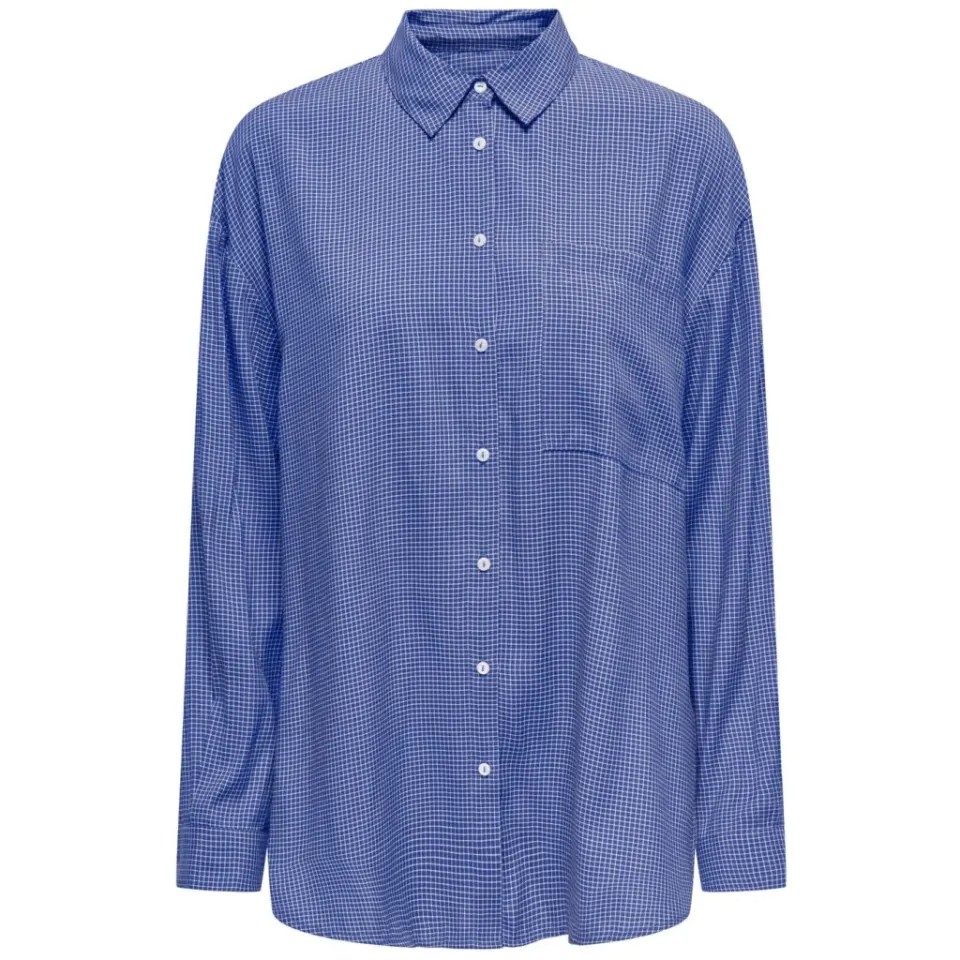 ONLY skjorte Onlmaggie – Amparo Blue WHITE — produktfoto