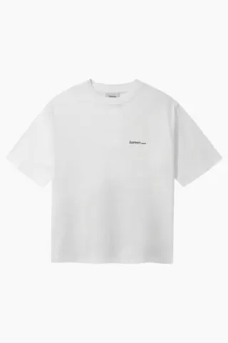 bareen Box Fit T-Shirt Sponsored – hvid — produktfoto