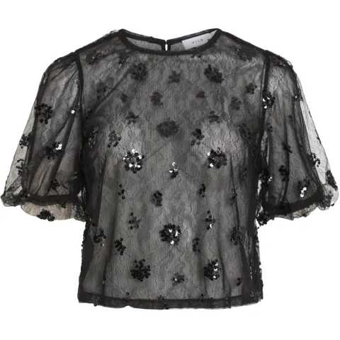 VILA Cardigan Viada – Black Beauty — produktfoto