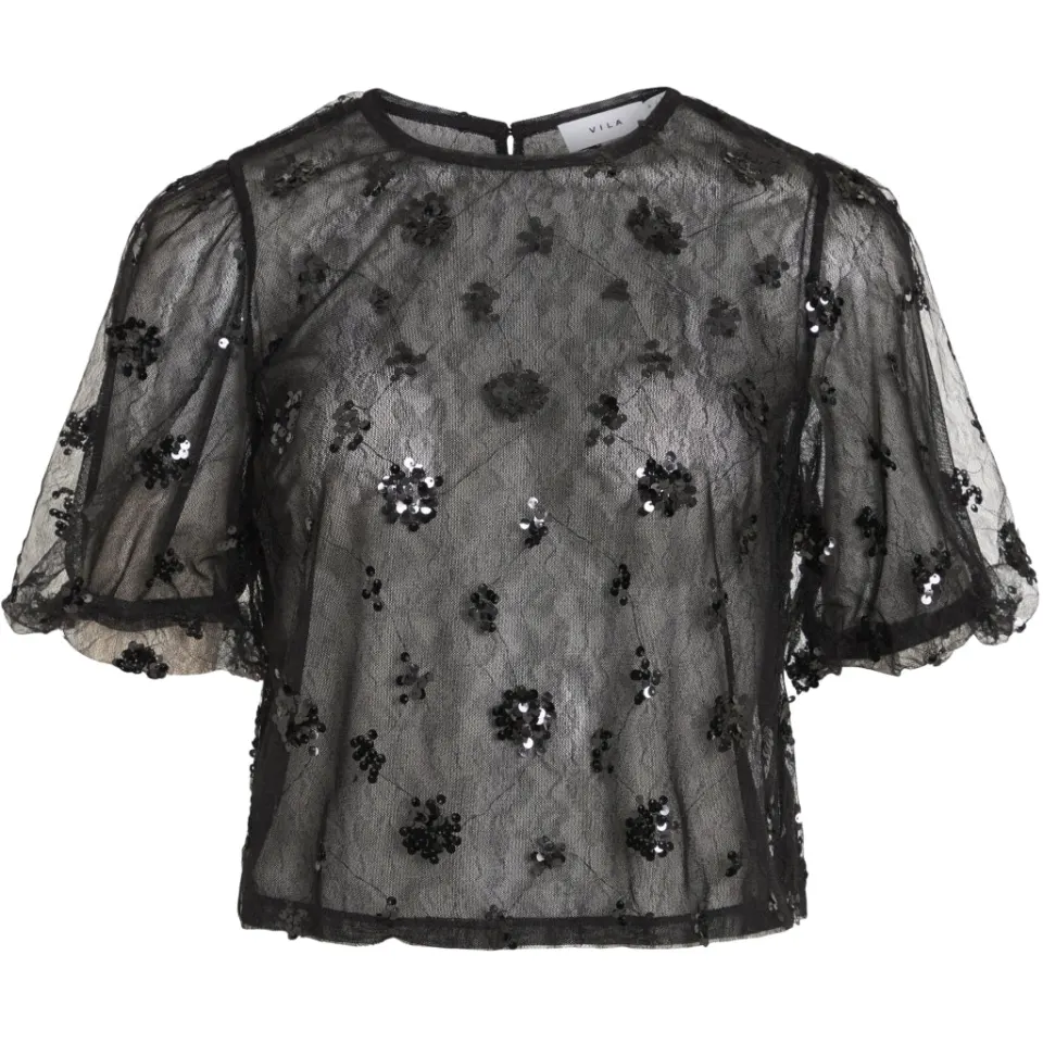 VILA Cardigan Viada – Black Beauty — produktfoto