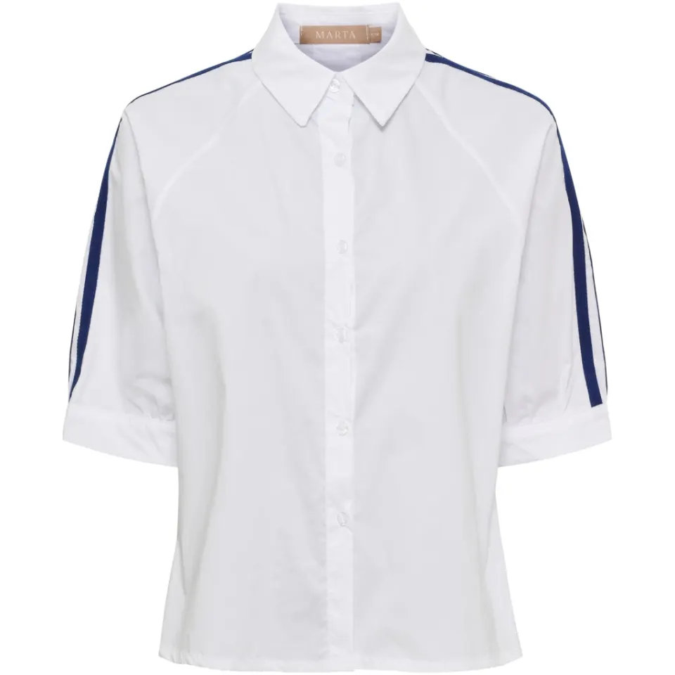 Marta du Château skjorte MdcBambi 268819 – White/Navy — produktfoto