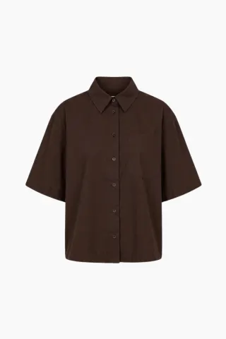 byQNTS SS Shirt – brun — produktfoto