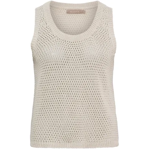 Marta du Château strik top MdcNayla 9689 – beige — produktfoto
