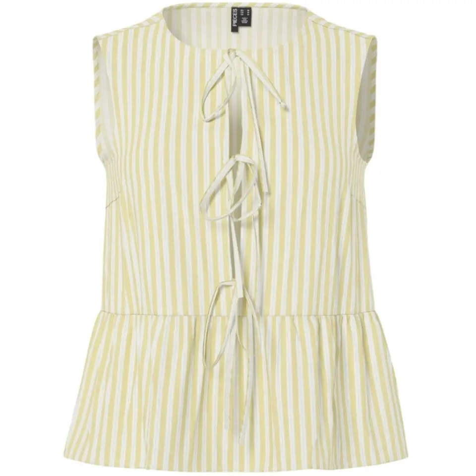 Pieces top Pcjolly – French Vanilla BRIGHT WHITE — produktfoto