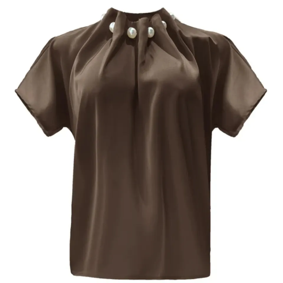 Liberté Liberte bluse PIP – brun — produktfoto