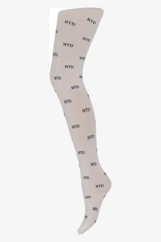 Hype the Detail Tights Logo Microfiber – hvid — produktfoto