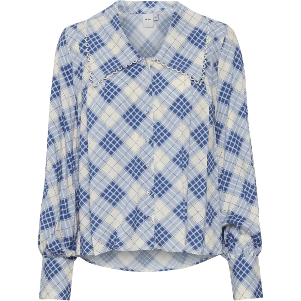 ICHI bluse Ihkissy – True Blue — produktfoto