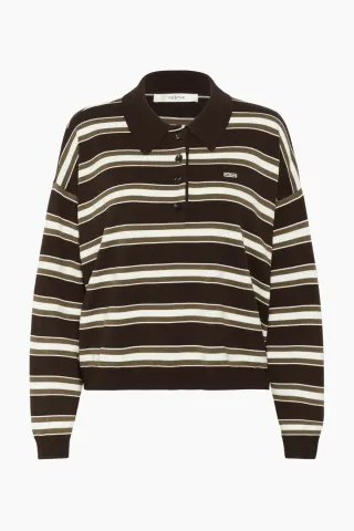 Gestuz GZpaige Polo Pullover – Molé/Dark Beech/Egret — produktfoto