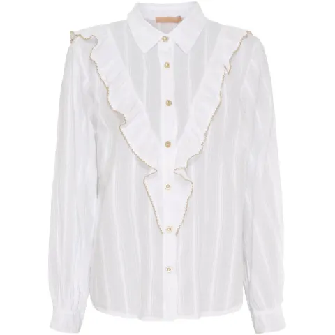 Marta du Château skjorte MdcLaurette 6843 – White/beige — produktfoto
