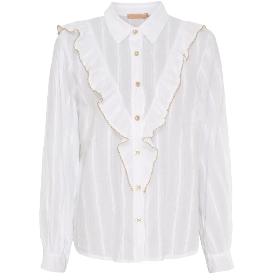 Marta du Château skjorte MdcLaurette 6843 – White/beige — produktfoto