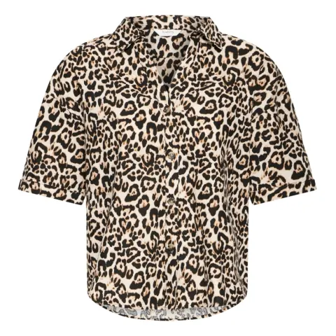 b.young skjorte Byfalakka – Rainy Day Leopard Mix — produktfoto