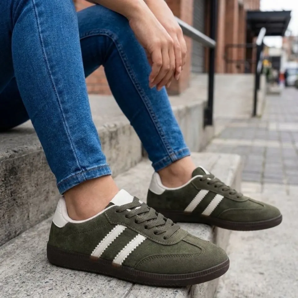 Briar sneakers A-108 – grøn — produktfoto