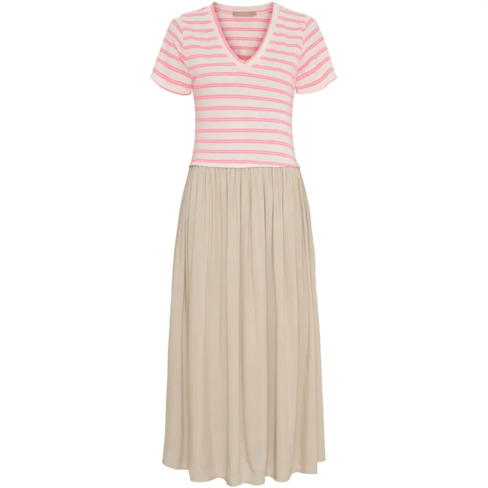 Marta du Château kjole MdcIngfrid 7334 – Beige/Pink — produktfoto