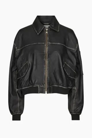 Oval Square OSRocker Leather Bomber – Dark Oak — produktfoto