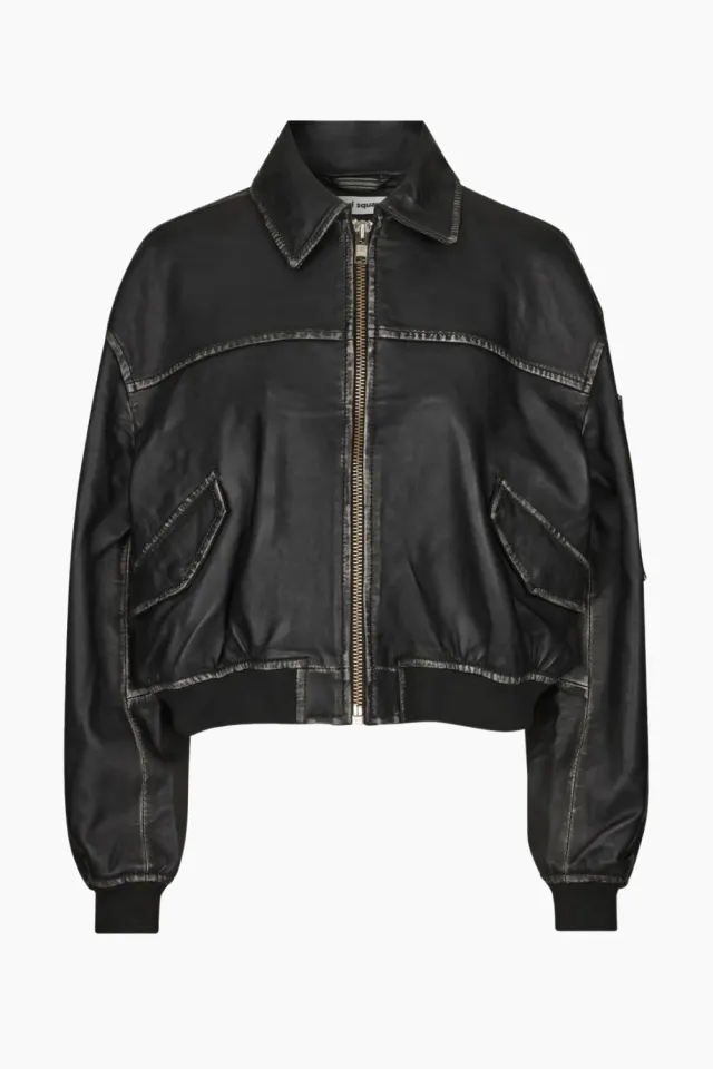 Oval Square OSRocker Leather Bomber – Dark Oak — produktfoto