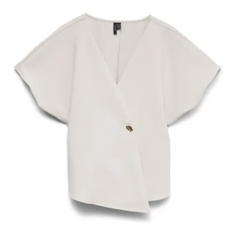 Vero Moda Top Vmsonja – Pumice Stone SILVER BUTTON — produktfoto
