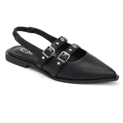 Amelia slingback ballerinaer 8316 – sort — produktfoto