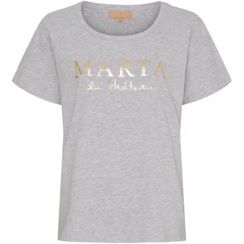 Marta du Château T-shirt MT002 – Grey Melange — produktfoto