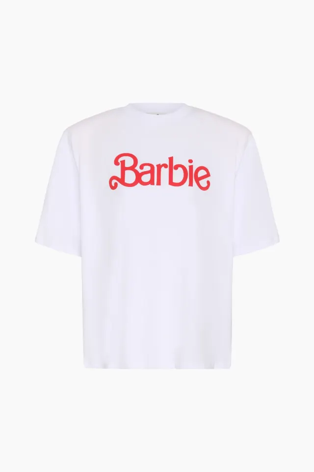 Gestuz BXGkenna Tee - White – Barbie X Gestuz — produktfoto