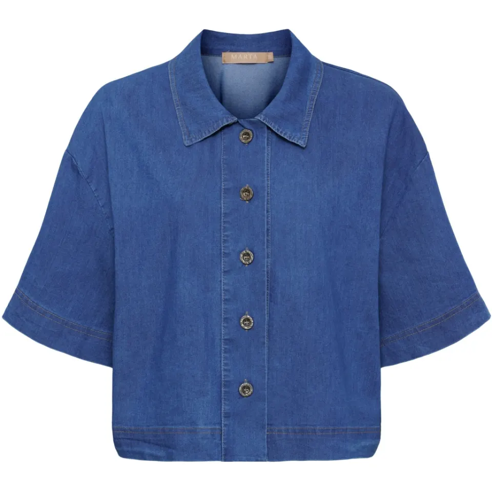 Marta du Château jakke MdcBelisa SW38872M – Medium Blue — produktfoto