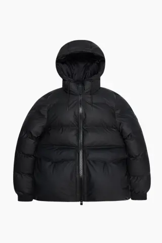 Rains Alta A-Line Puffer W Jacket W3T3 – sort — produktfoto