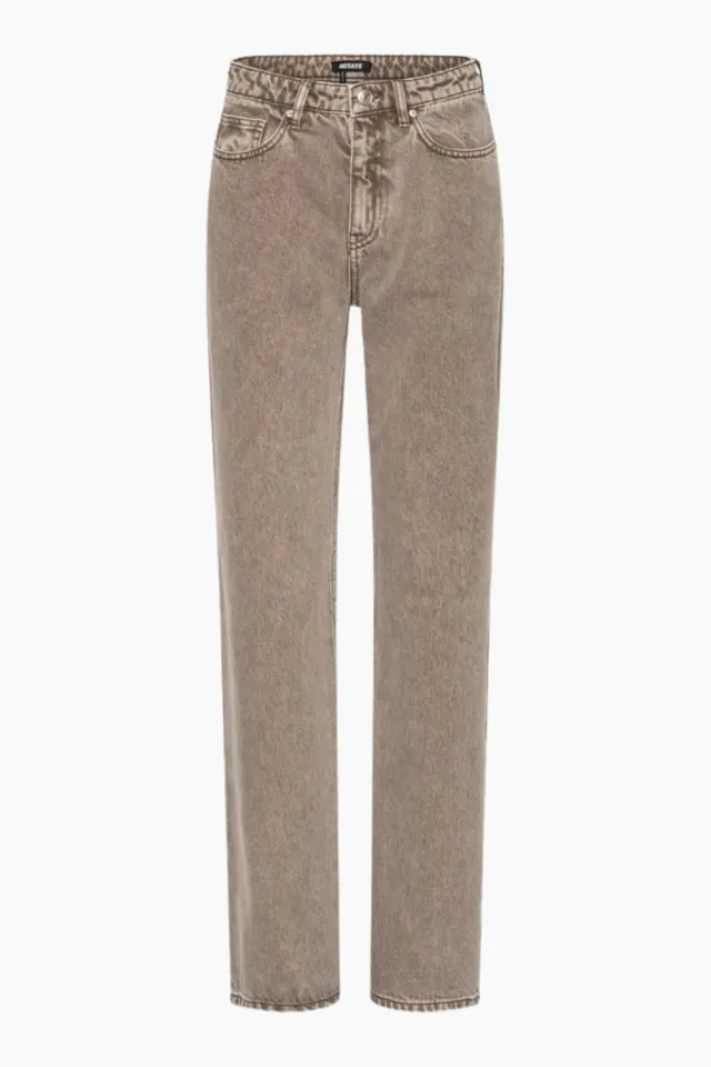 Rotate Loose Straight Jeans – Driftwood — produktfoto