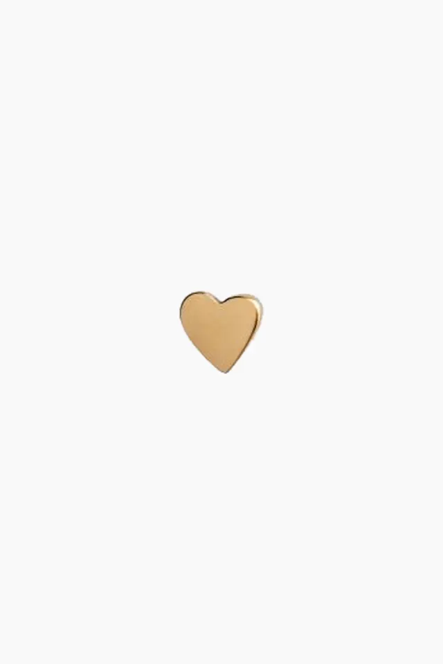 STINE A Petit Love Heart Earring Piece – guld — produktfoto