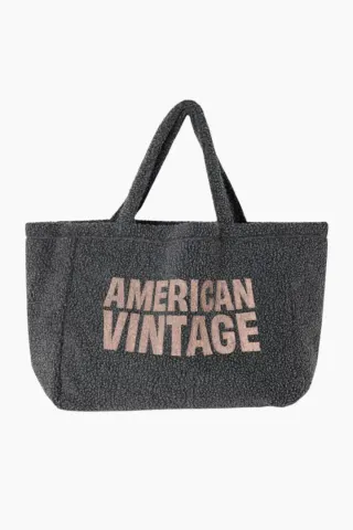 American Vintage Hoktown Totebag – Melange Charcoal — produktfoto