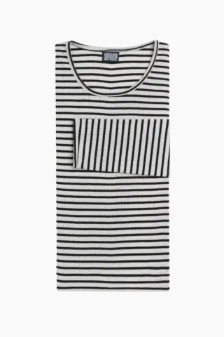 Nørgaard på Strøget 101 NPS Stripes – Ecru/Black — produktfoto