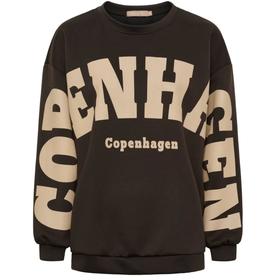 Marta du Château sweatshirt MdcHibiscus 22659 – Moro/Fango — produktfoto
